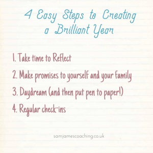 4 Easy steps to creating a brilliant year