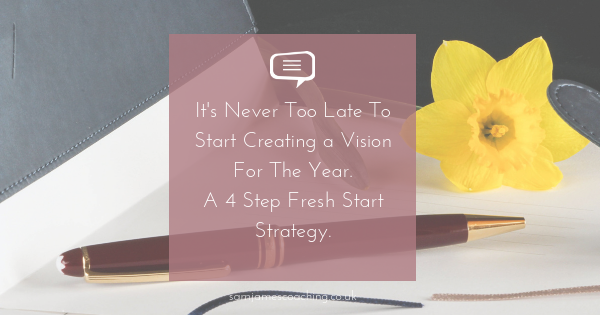 Never too late to start creating a vision for the new year Never too late to start creating a vision for the new year