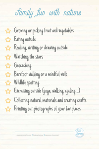 Ideas for family fun with nature